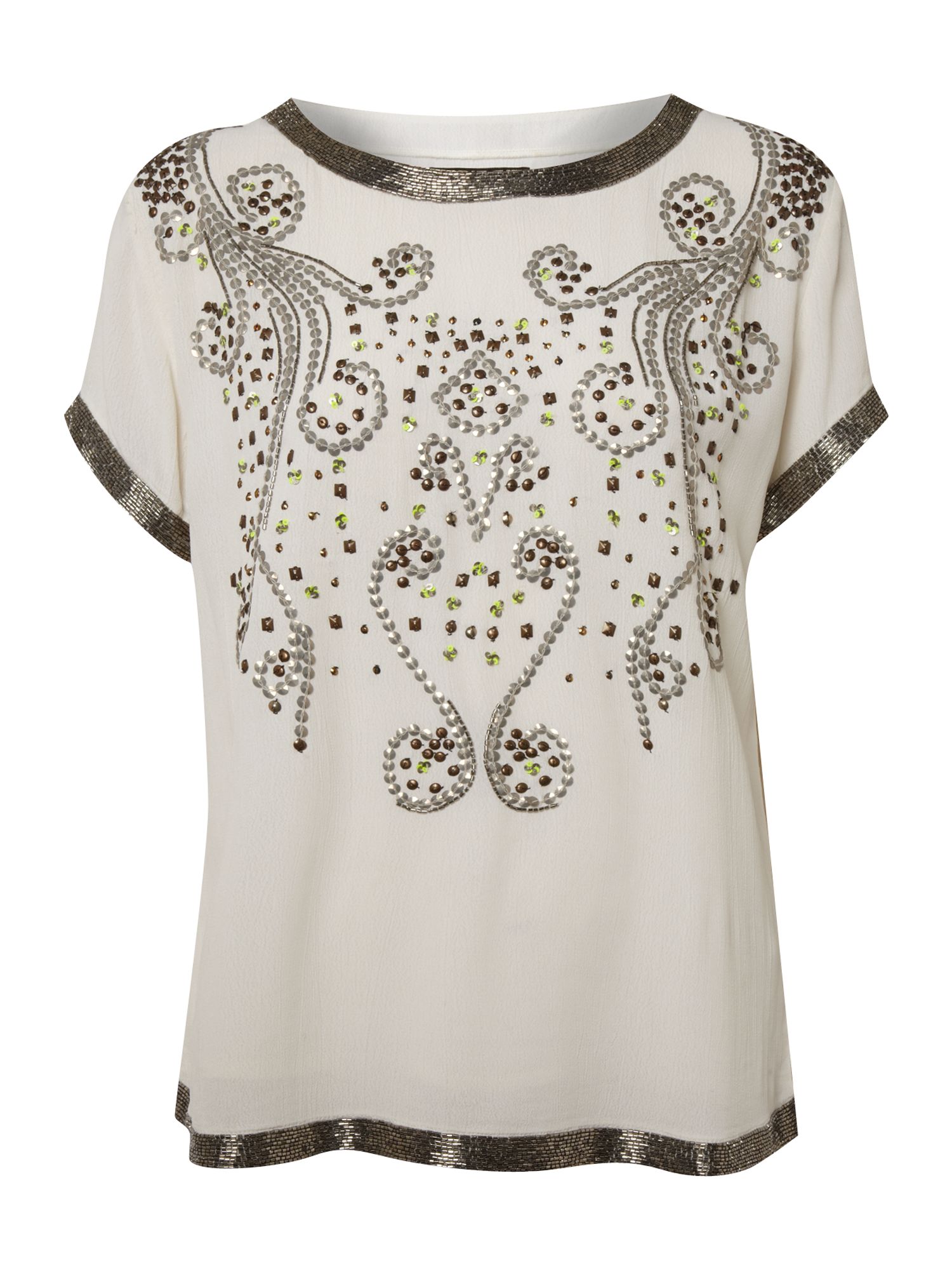 blouse with embellishments