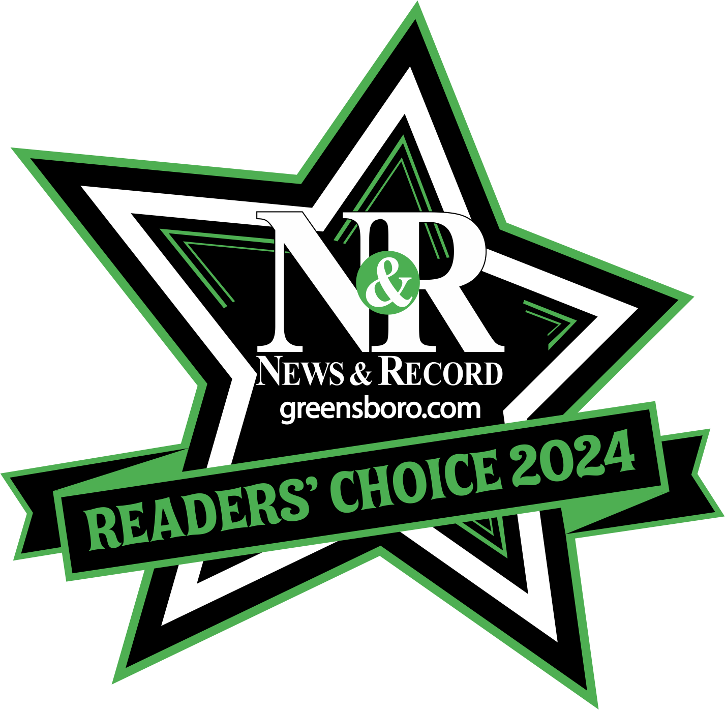 Greensboro News & Record Readers' Choice 2024 Award Winner Badge