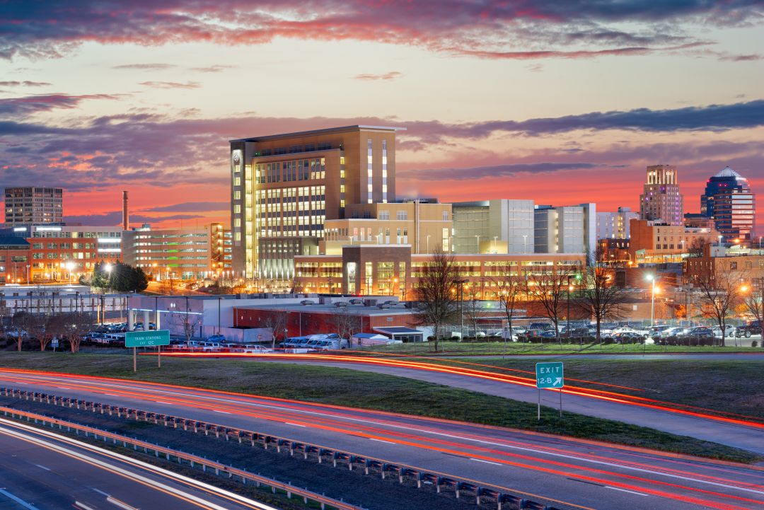 Durham North Carolina Skyline