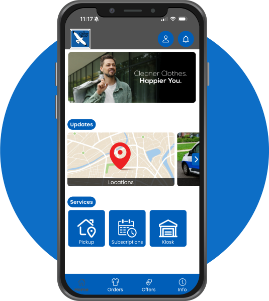 A Cleaner World Mobile App homepage