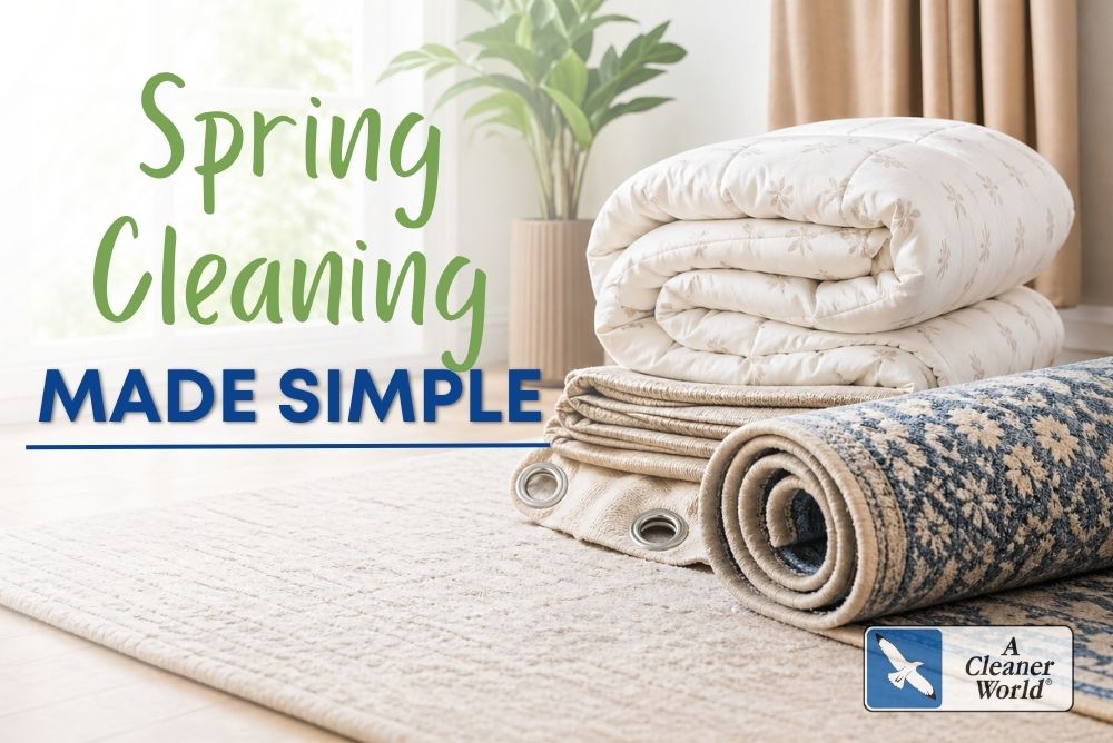 Spring cleaning made simple using A Cleaner World professional services